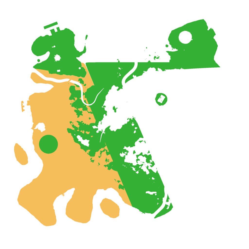 Biome Rust Map: Procedural Map, Size: 3500, Seed: 100555819