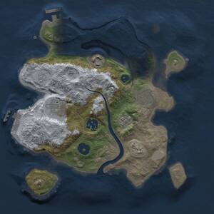 Thumbnail Rust Map: Procedural Map, Size: 2700, Seed: 88491920, 10 Monuments