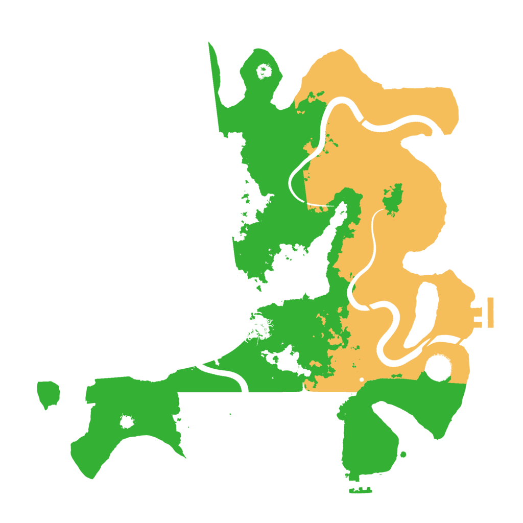 Biome Rust Map: Procedural Map, Size: 3500, Seed: 1745344745