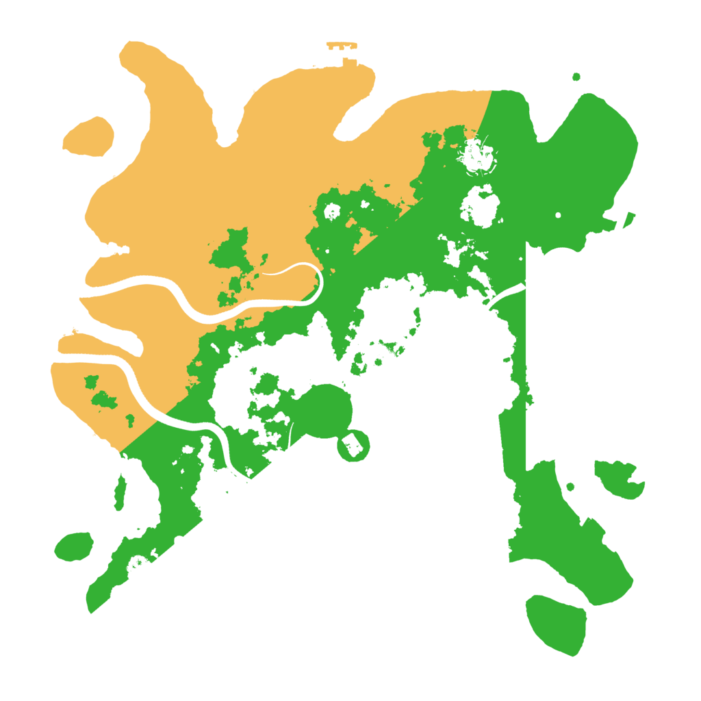 Biome Rust Map: Procedural Map, Size: 3500, Seed: 523673728