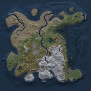 Thumbnail Rust Map: Procedural Map, Size: 3580, Seed: 35411284, 14 Monuments