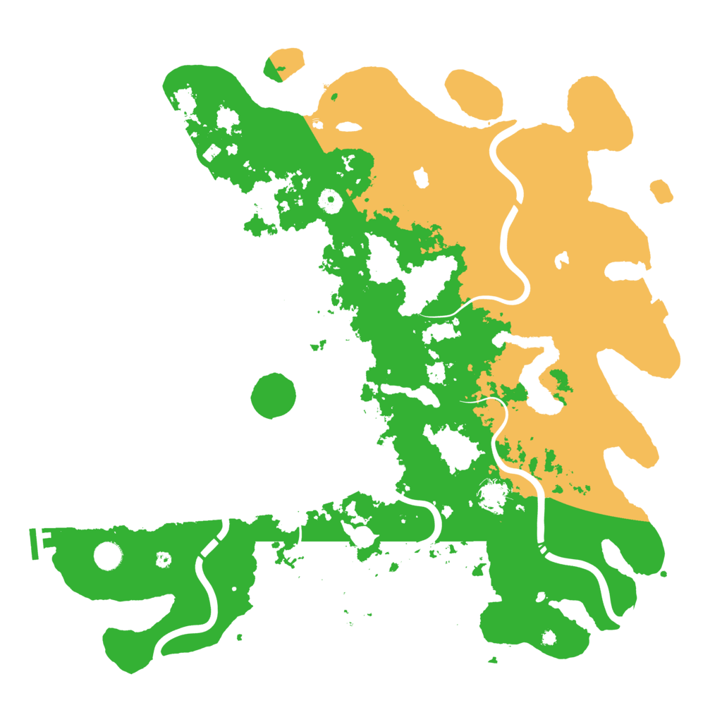 Biome Rust Map: Procedural Map, Size: 4500, Seed: 836717519