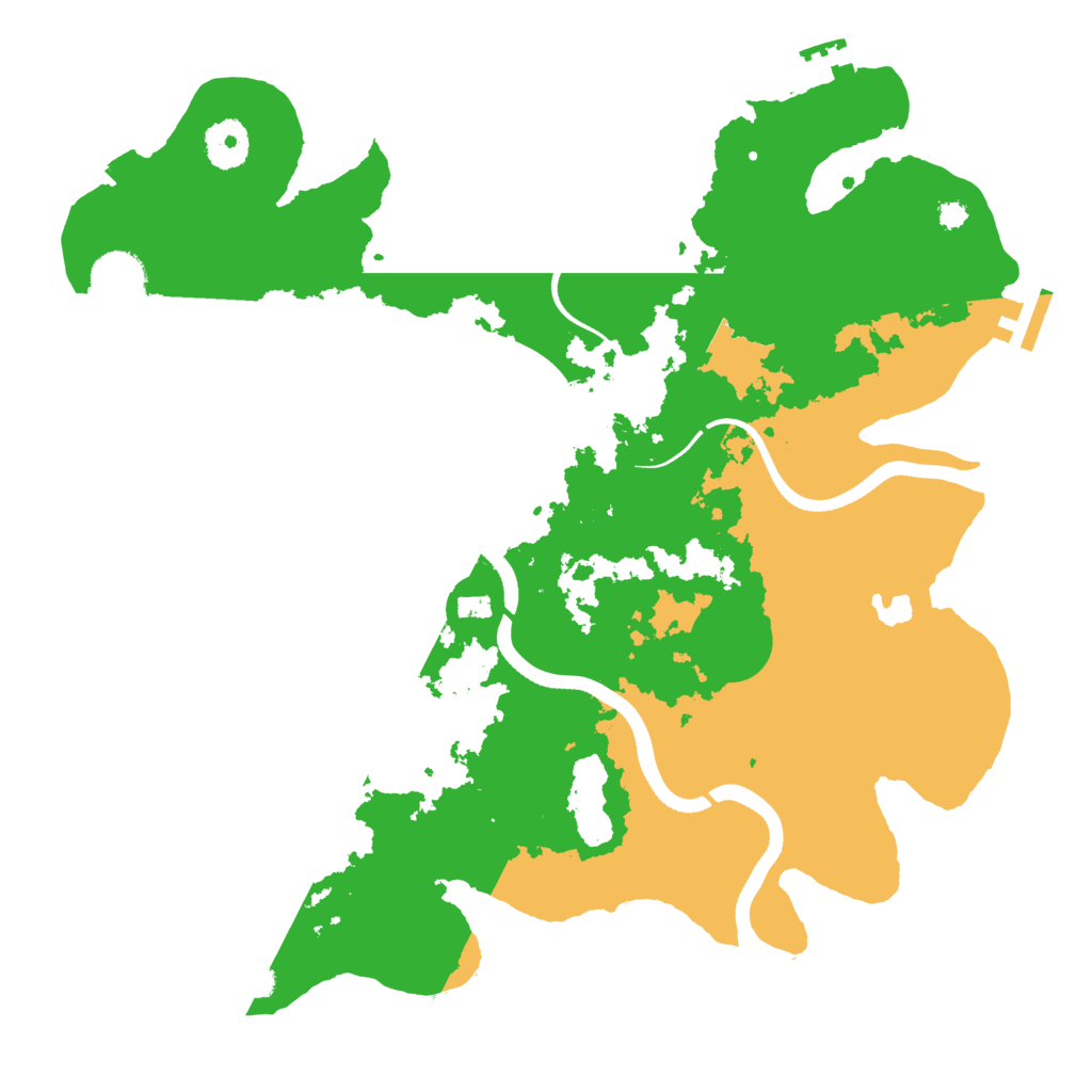 Biome Rust Map: Procedural Map, Size: 3500, Seed: 846873