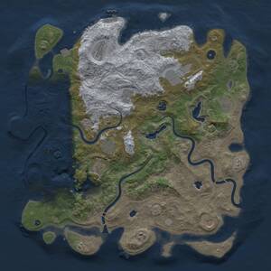Thumbnail Rust Map: Procedural Map, Size: 4500, Seed: 862843919, 17 Monuments