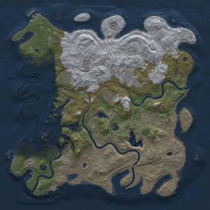 Thumbnail Rust Map: Procedural Map, Size: 4750, Seed: 154884910, 16 Monuments