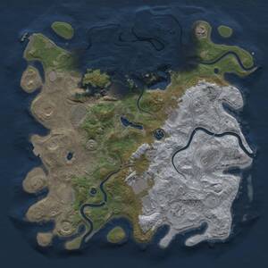 Thumbnail Rust Map: Procedural Map, Size: 4250, Seed: 181539501, 17 Monuments