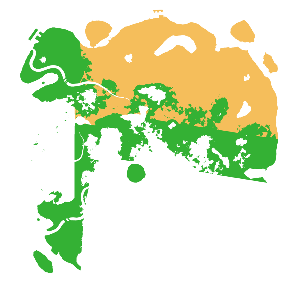 Biome Rust Map: Procedural Map, Size: 4500, Seed: 2039321953