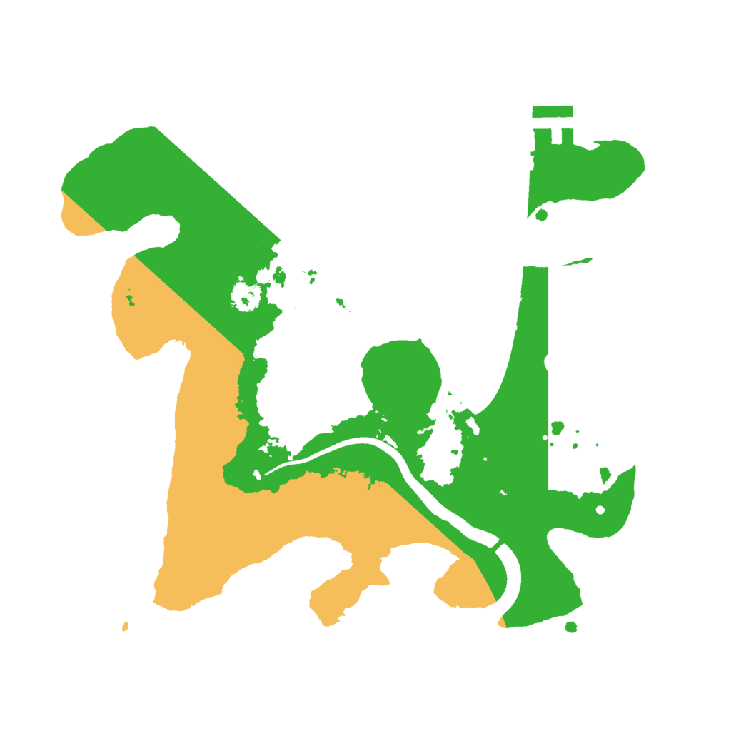 Biome Rust Map: Procedural Map, Size: 2500, Seed: 2025092515