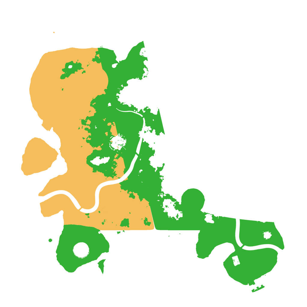 Biome Rust Map: Procedural Map, Size: 3500, Seed: 1232314671