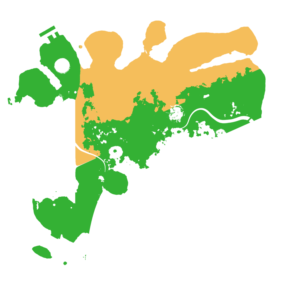 Biome Rust Map: Procedural Map, Size: 3500, Seed: 386711416