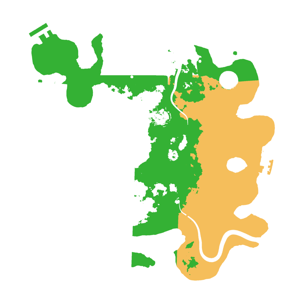Biome Rust Map: Procedural Map, Size: 3000, Seed: 404059123