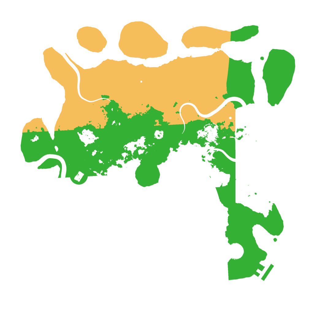 Biome Rust Map: Procedural Map, Size: 3500, Seed: 1457829385