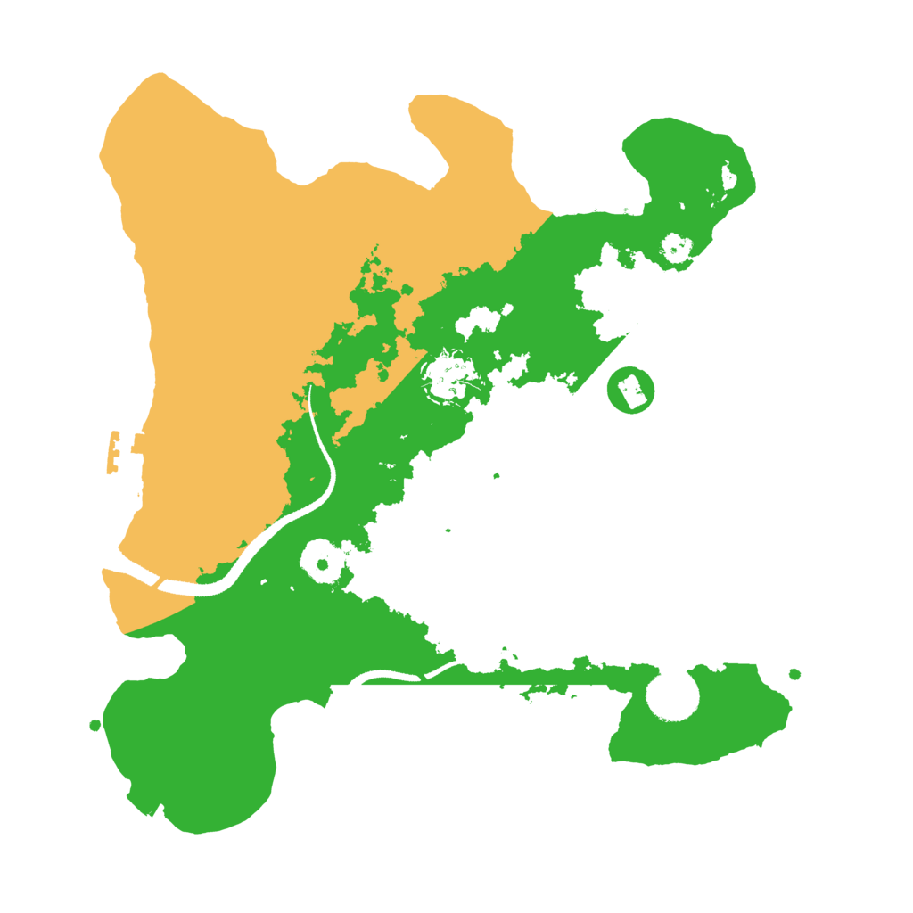 Biome Rust Map: Procedural Map, Size: 3200, Seed: 459599272