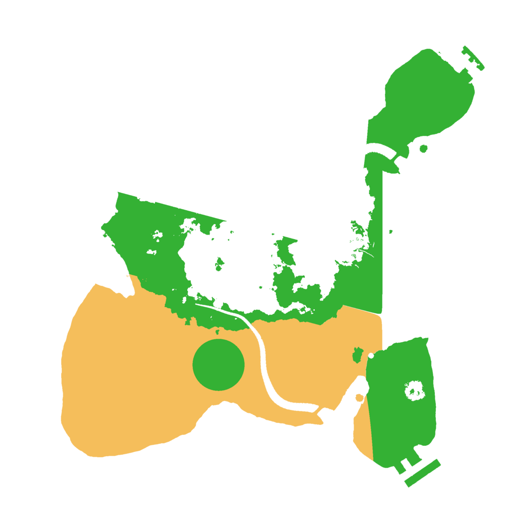 Biome Rust Map: Procedural Map, Size: 2600, Seed: 39901974