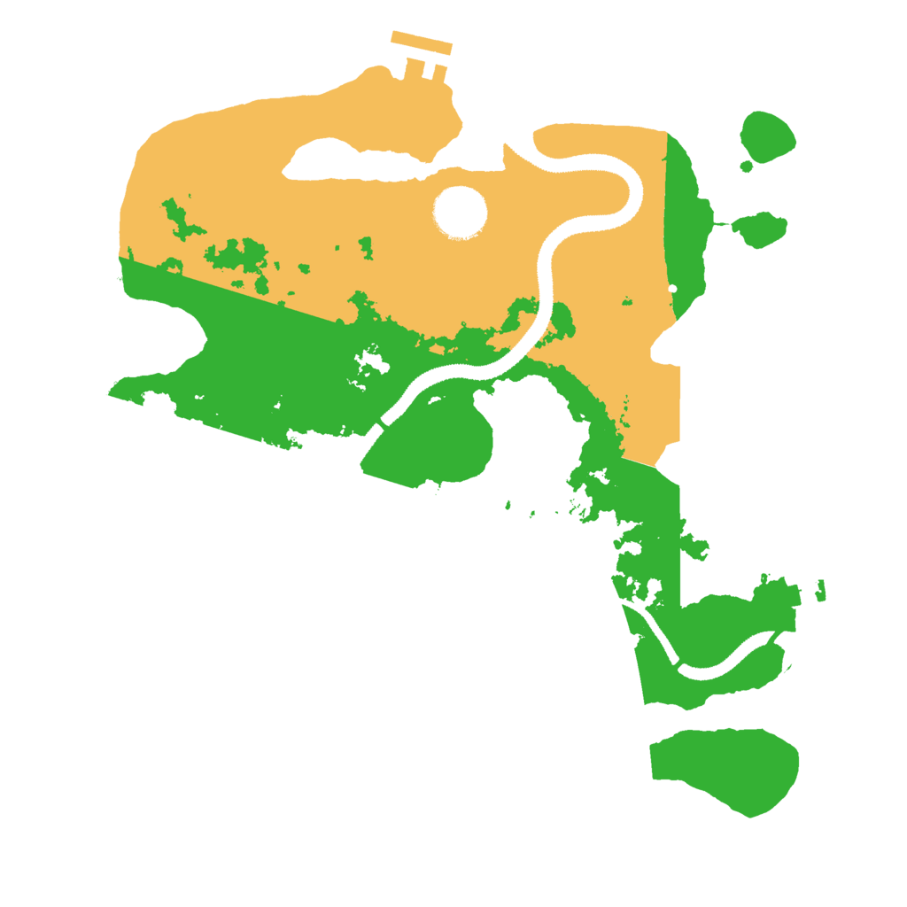 Biome Rust Map: Procedural Map, Size: 3000, Seed: 578340615