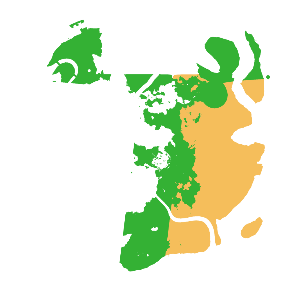 Biome Rust Map: Procedural Map, Size: 3000, Seed: 1087391490