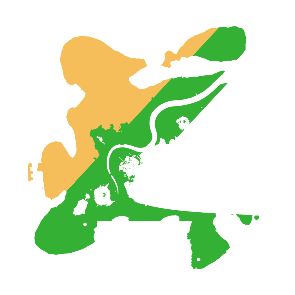 Biome Rust Map: Procedural Map, Size: 2500, Seed: 568240267