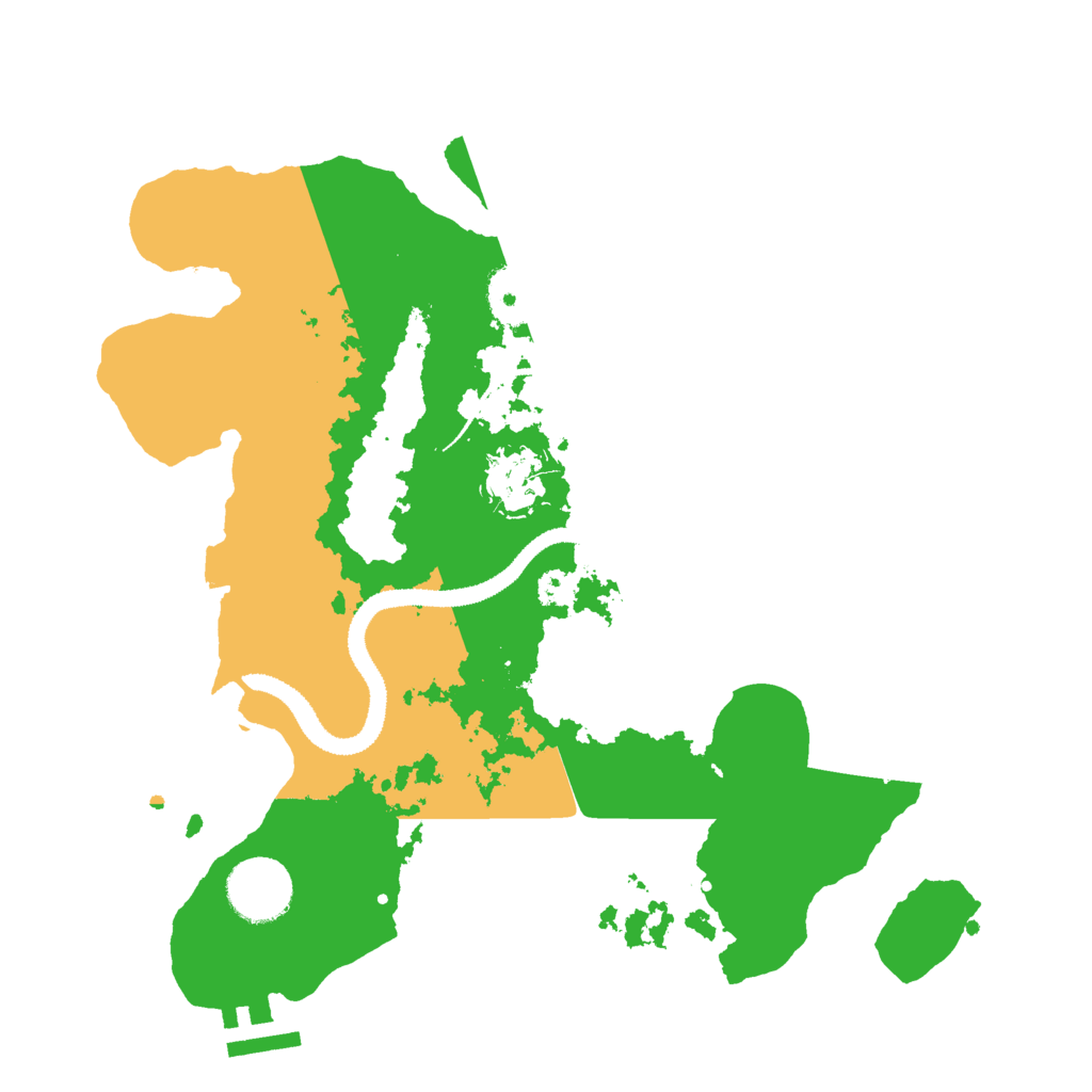 Biome Rust Map: Procedural Map, Size: 3000, Seed: 167649076