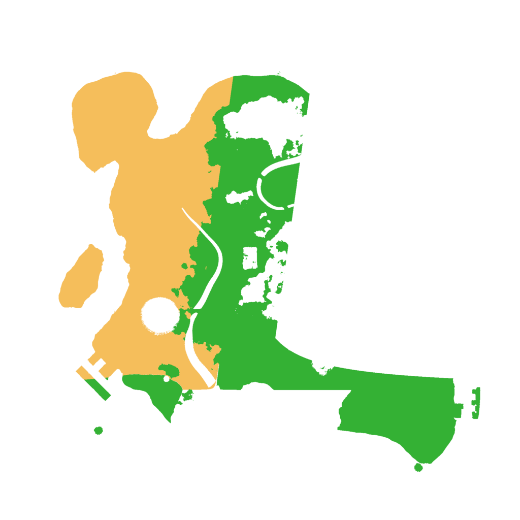 Biome Rust Map: Procedural Map, Size: 2500, Seed: 1334005377