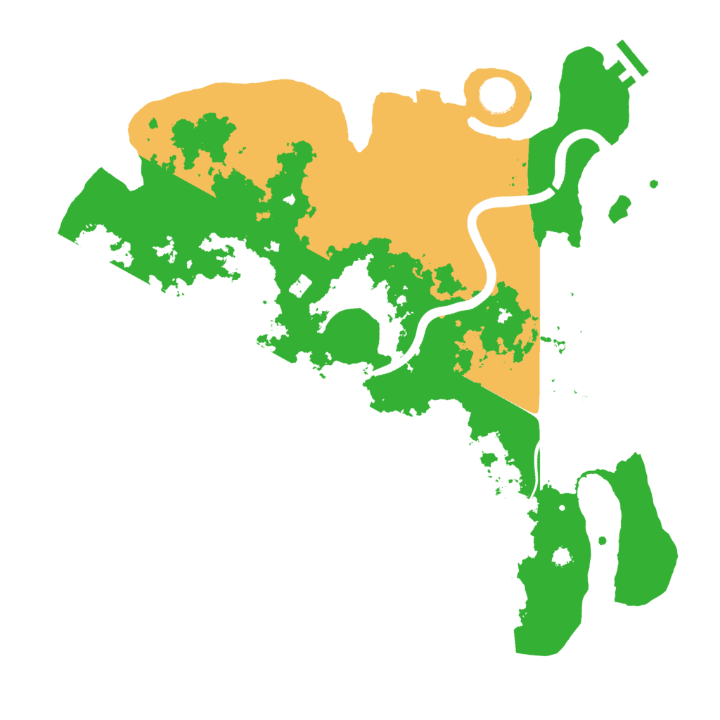 Biome Rust Map: Procedural Map, Size: 3500, Seed: 52790913