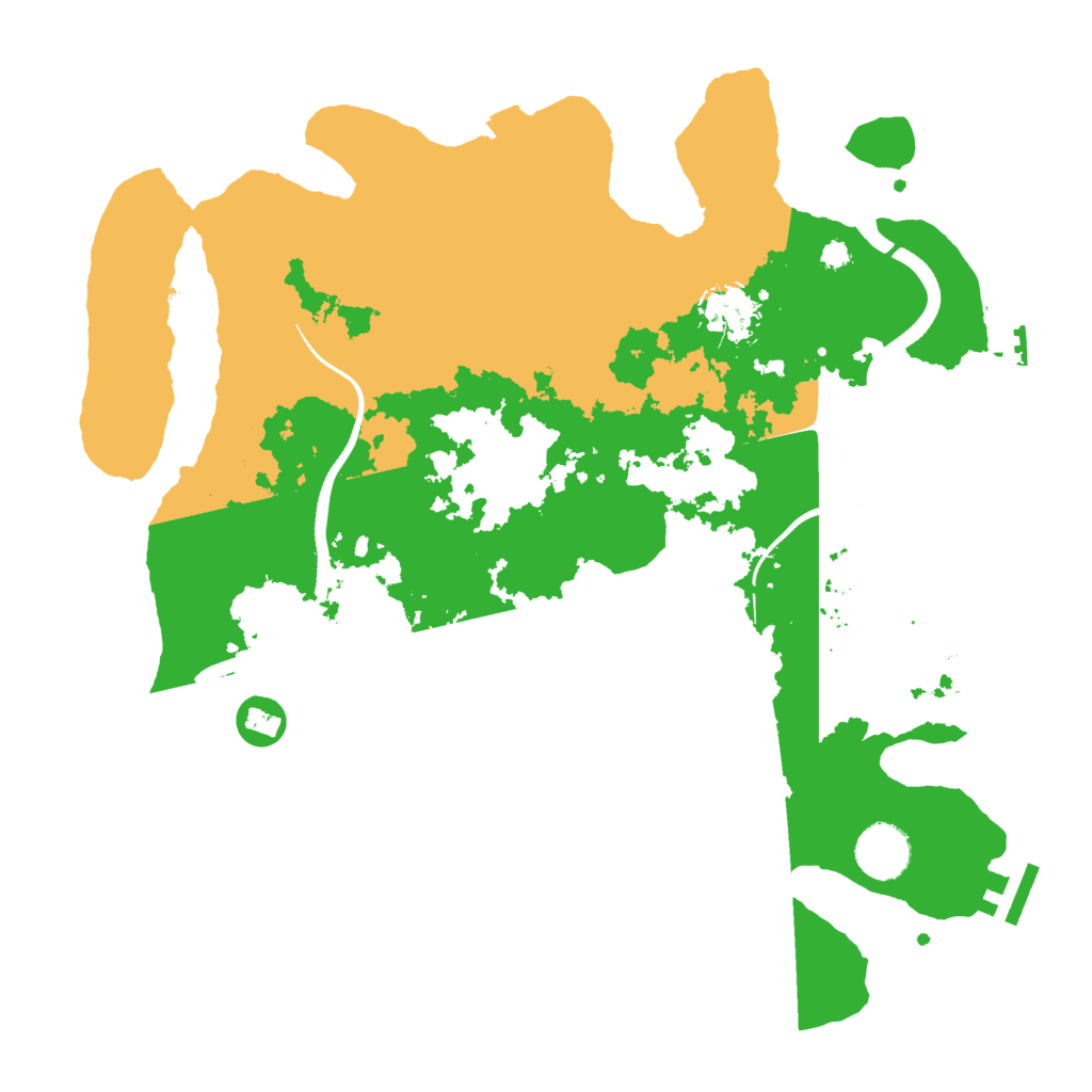 Biome Rust Map: Procedural Map, Size: 3500, Seed: 2065968182