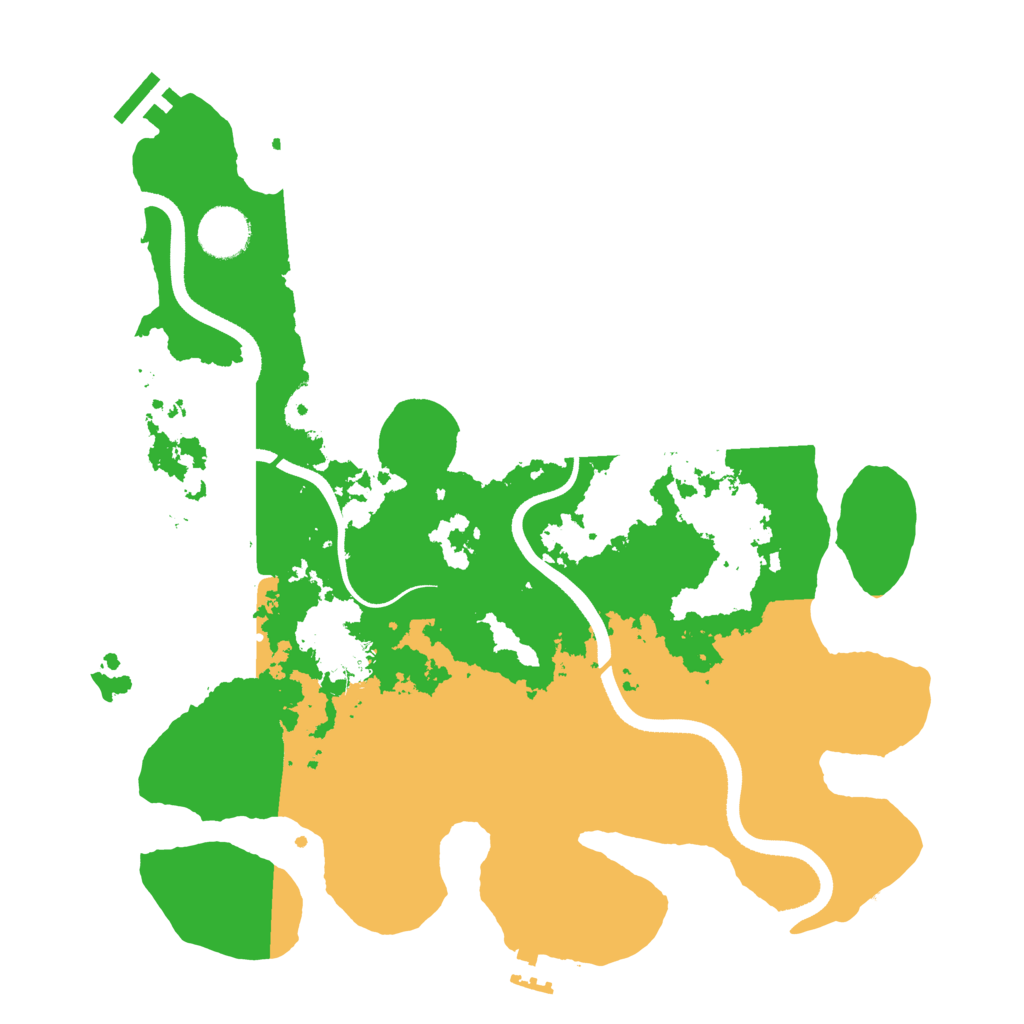 Biome Rust Map: Procedural Map, Size: 3500, Seed: 980140996