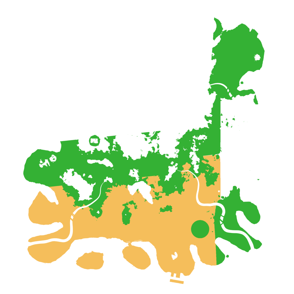 Biome Rust Map: Procedural Map, Size: 4300, Seed: 1998567146