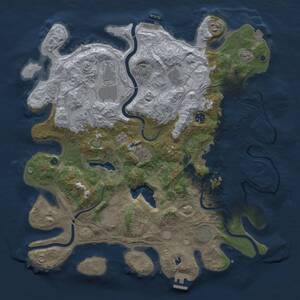 Thumbnail Rust Map: Procedural Map, Size: 4300, Seed: 1998567146, 16 Monuments