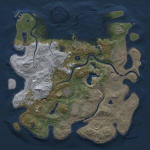 Thumbnail Rust Map: Procedural Map, Size: 4250, Seed: 1796306114, 17 Monuments
