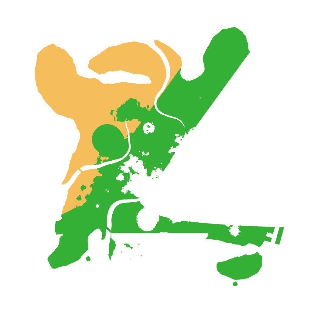 Biome Rust Map: Procedural Map, Size: 2700, Seed: 270342