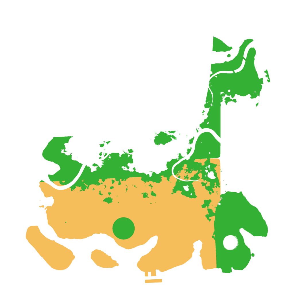 Biome Rust Map: Procedural Map, Size: 3500, Seed: 792436456