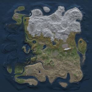 Thumbnail Rust Map: Procedural Map, Size: 4000, Seed: 1299359539, 15 Monuments
