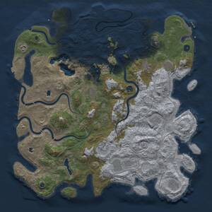 Thumbnail Rust Map: Procedural Map, Size: 4800, Seed: 1845853986, 17 Monuments