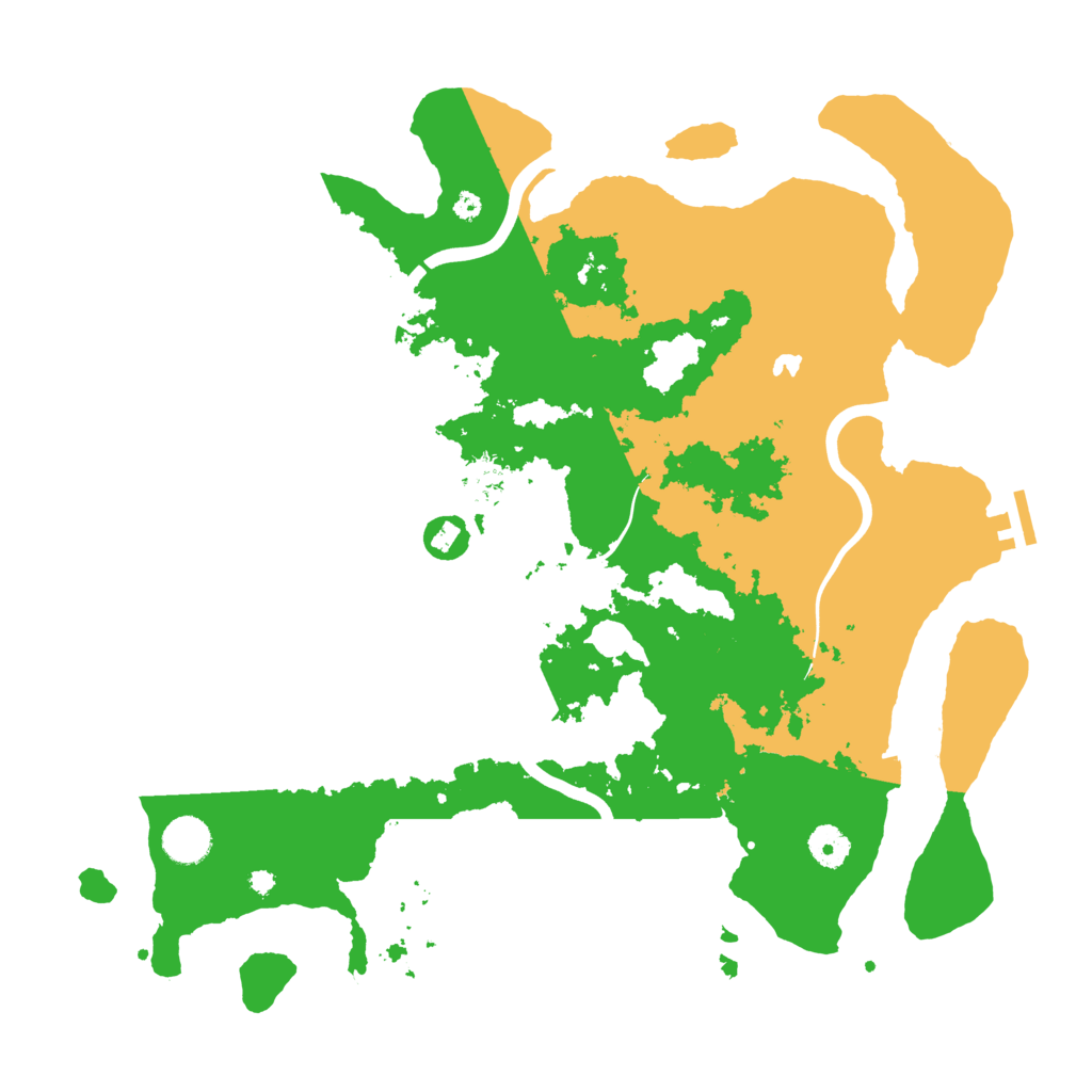 Biome Rust Map: Procedural Map, Size: 4000, Seed: 45670