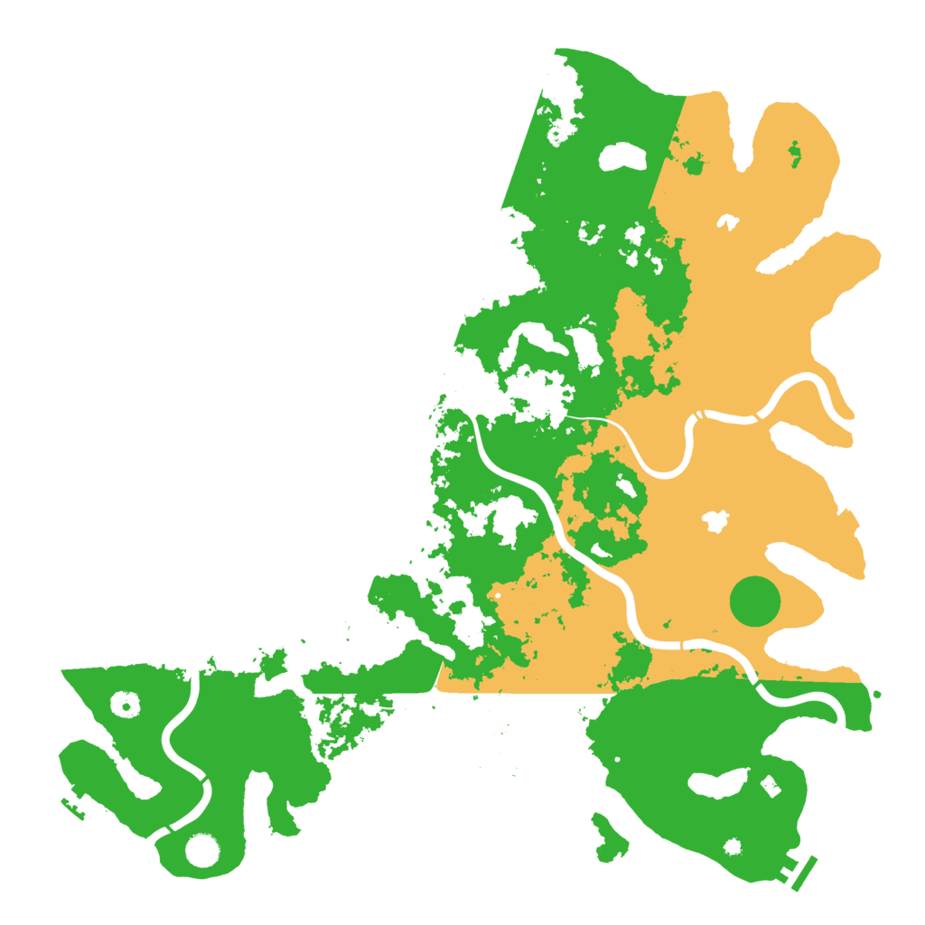 Biome Rust Map: Procedural Map, Size: 4800, Seed: 210023613