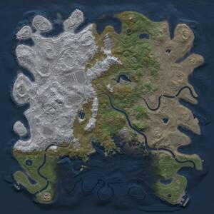 Thumbnail Rust Map: Procedural Map, Size: 4800, Seed: 210023613, 17 Monuments