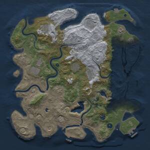 Thumbnail Rust Map: Procedural Map, Size: 4250, Seed: 2044050309, 16 Monuments