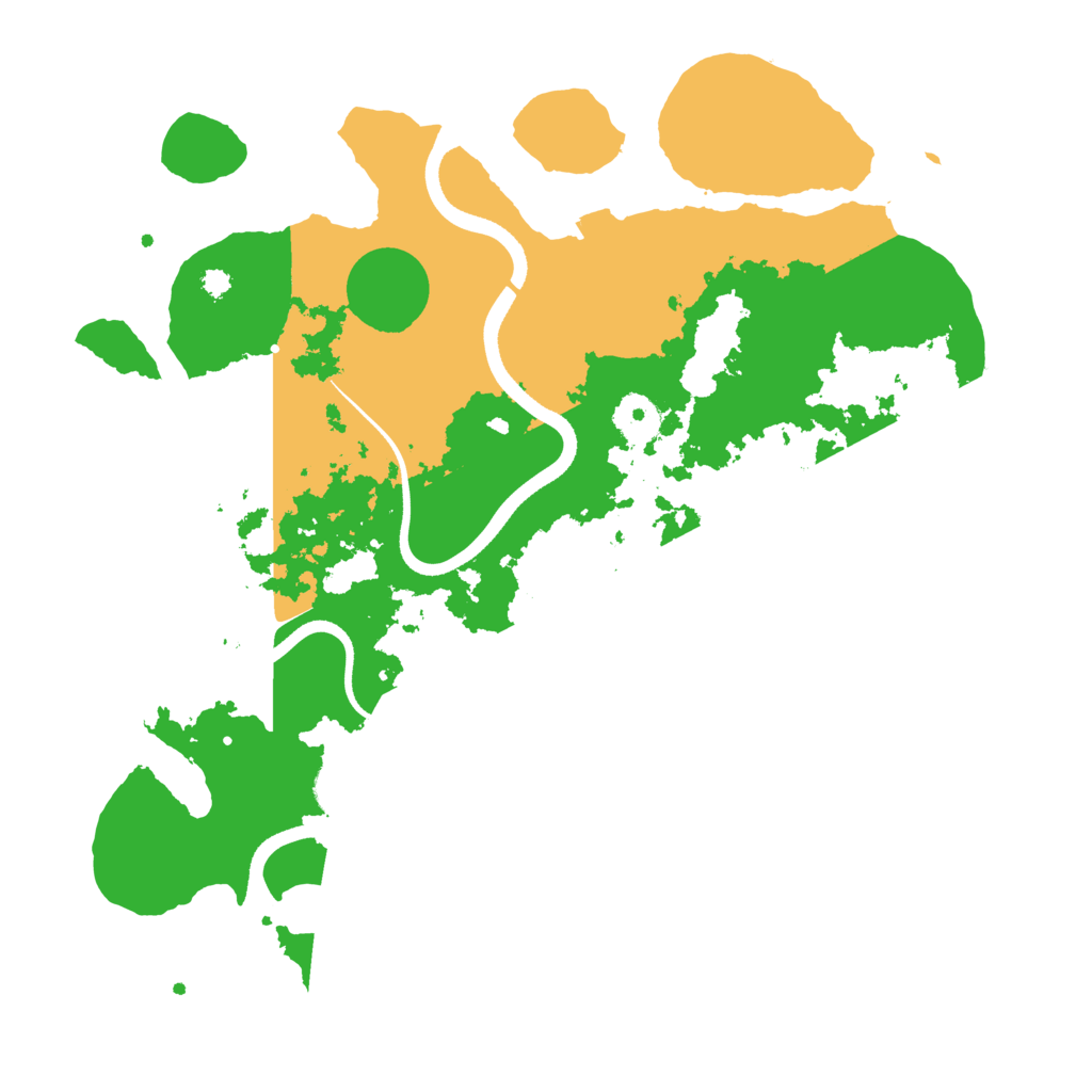 Biome Rust Map: Procedural Map, Size: 3500, Seed: 277752283