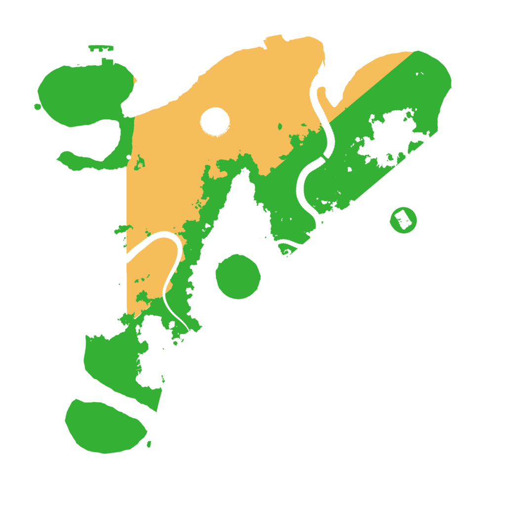 Biome Rust Map: Procedural Map, Size: 3100, Seed: 1199009777