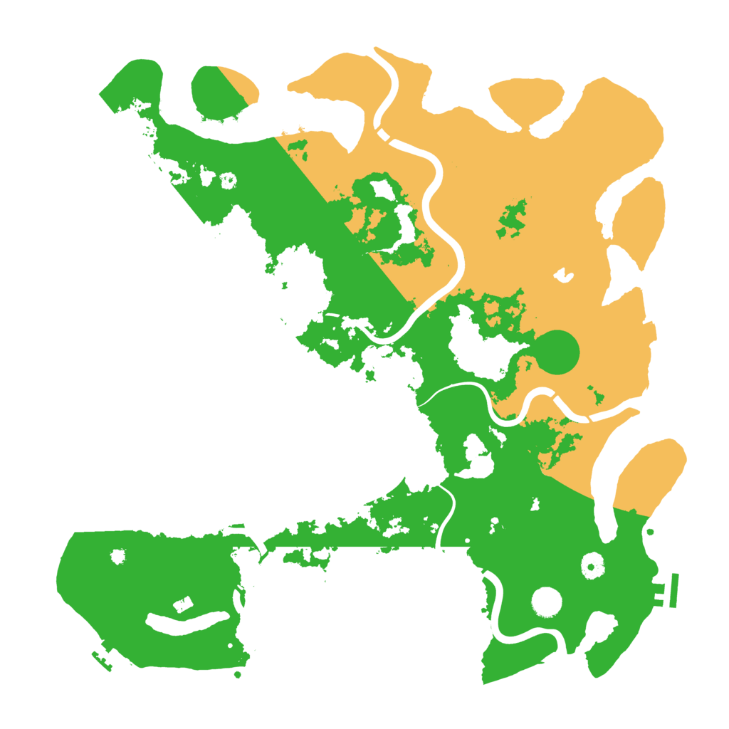 Biome Rust Map: Procedural Map, Size: 4300, Seed: 66773487