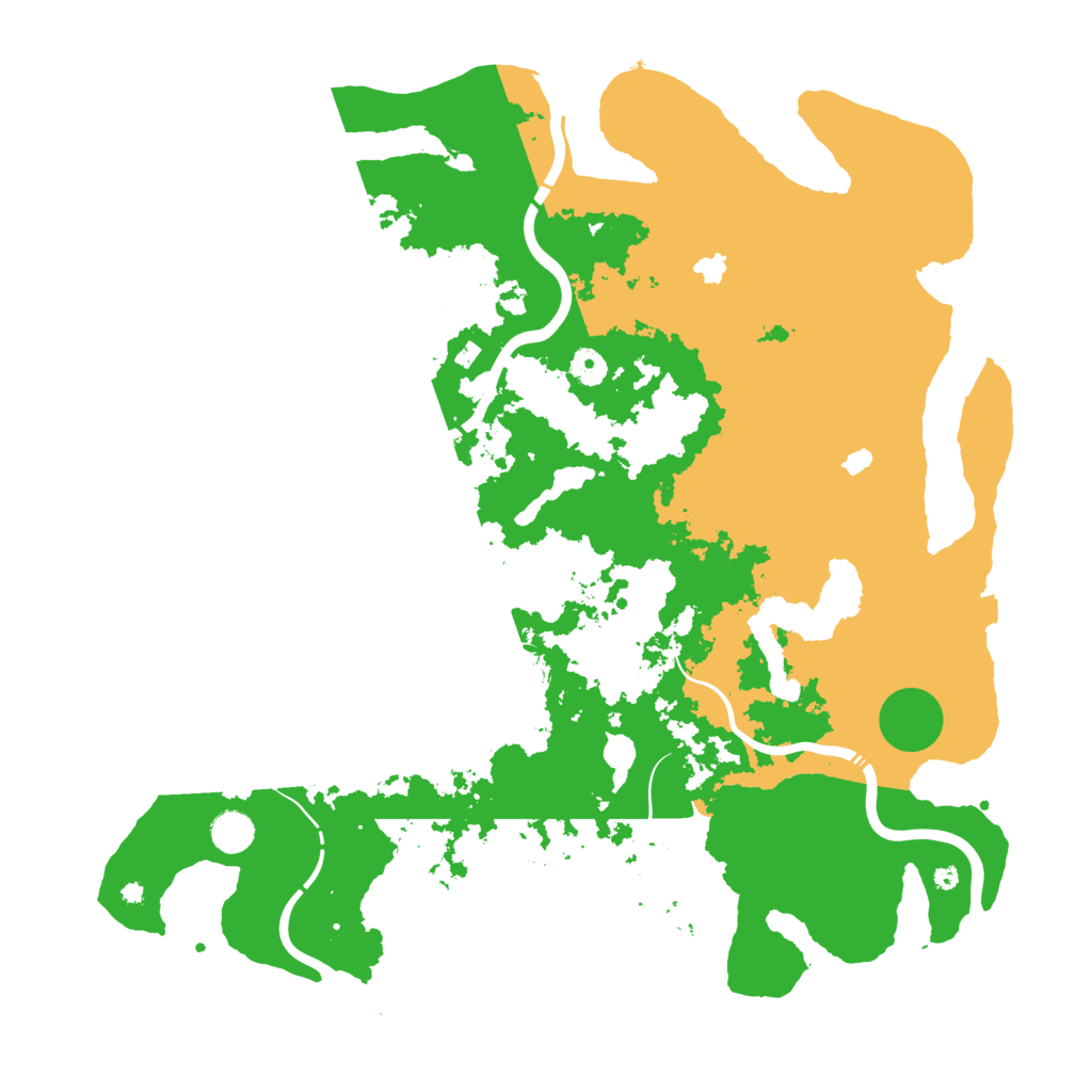 Biome Rust Map: Procedural Map, Size: 4500, Seed: 1999216004