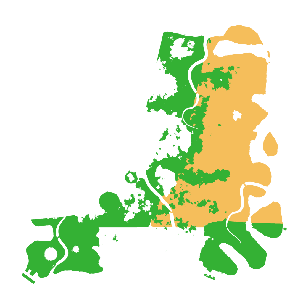 Biome Rust Map: Procedural Map, Size: 4096, Seed: 960423725