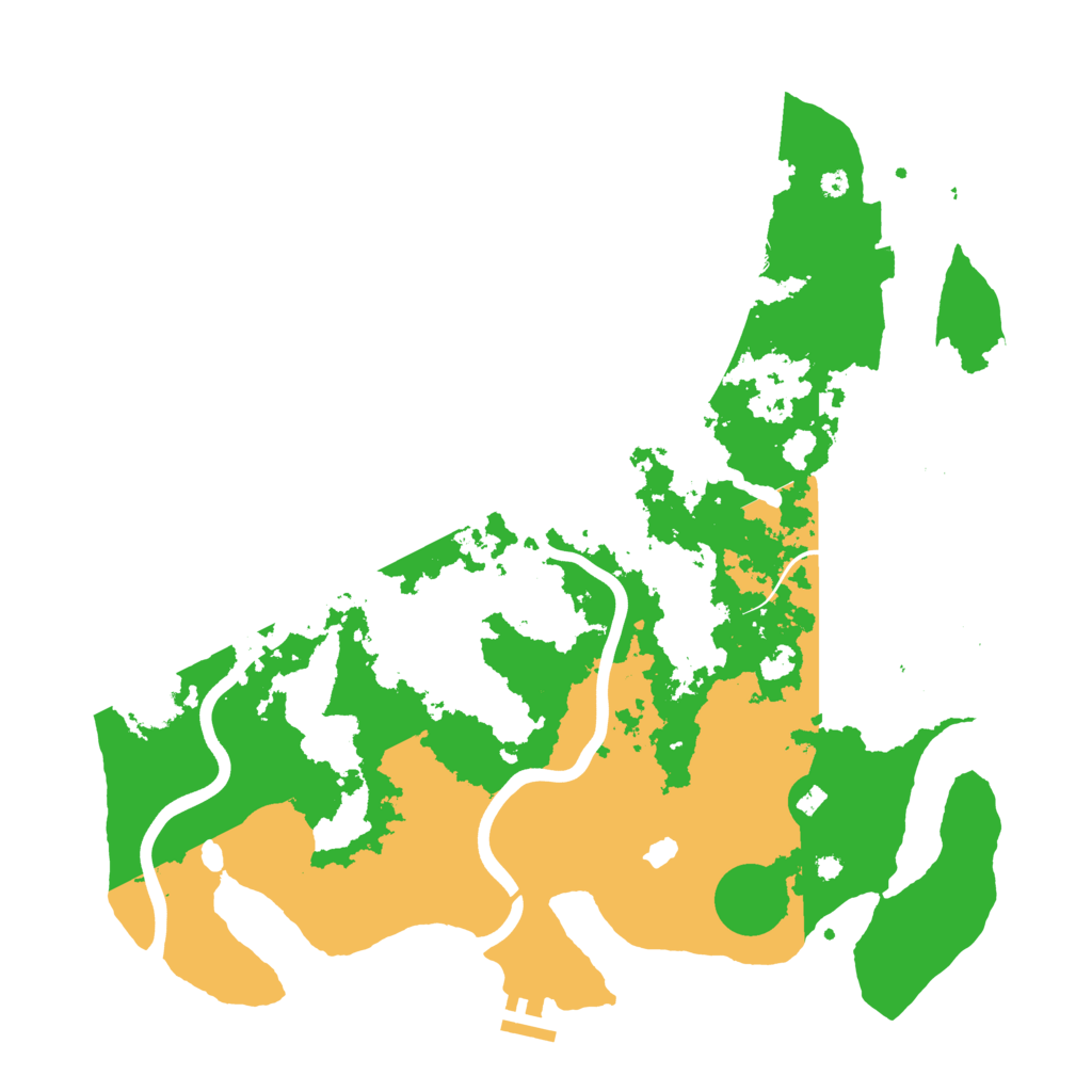 Biome Rust Map: Procedural Map, Size: 4000, Seed: 549841654