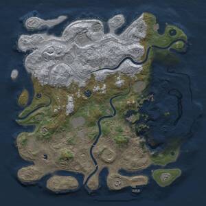 Thumbnail Rust Map: Procedural Map, Size: 4250, Seed: 1397974325, 16 Monuments