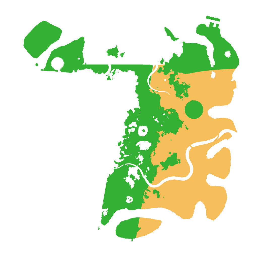 Biome Rust Map: Procedural Map, Size: 3700, Seed: 1710346971