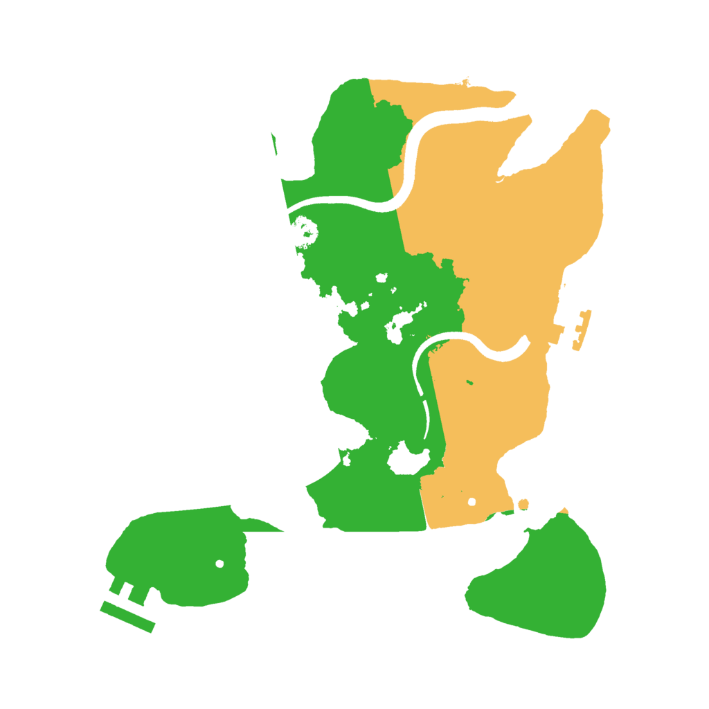 Biome Rust Map: Procedural Map, Size: 2550, Seed: 12345678