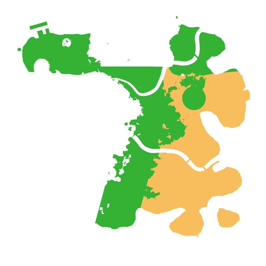 Biome Rust Map: Procedural Map, Size: 3000, Seed: 741941992
