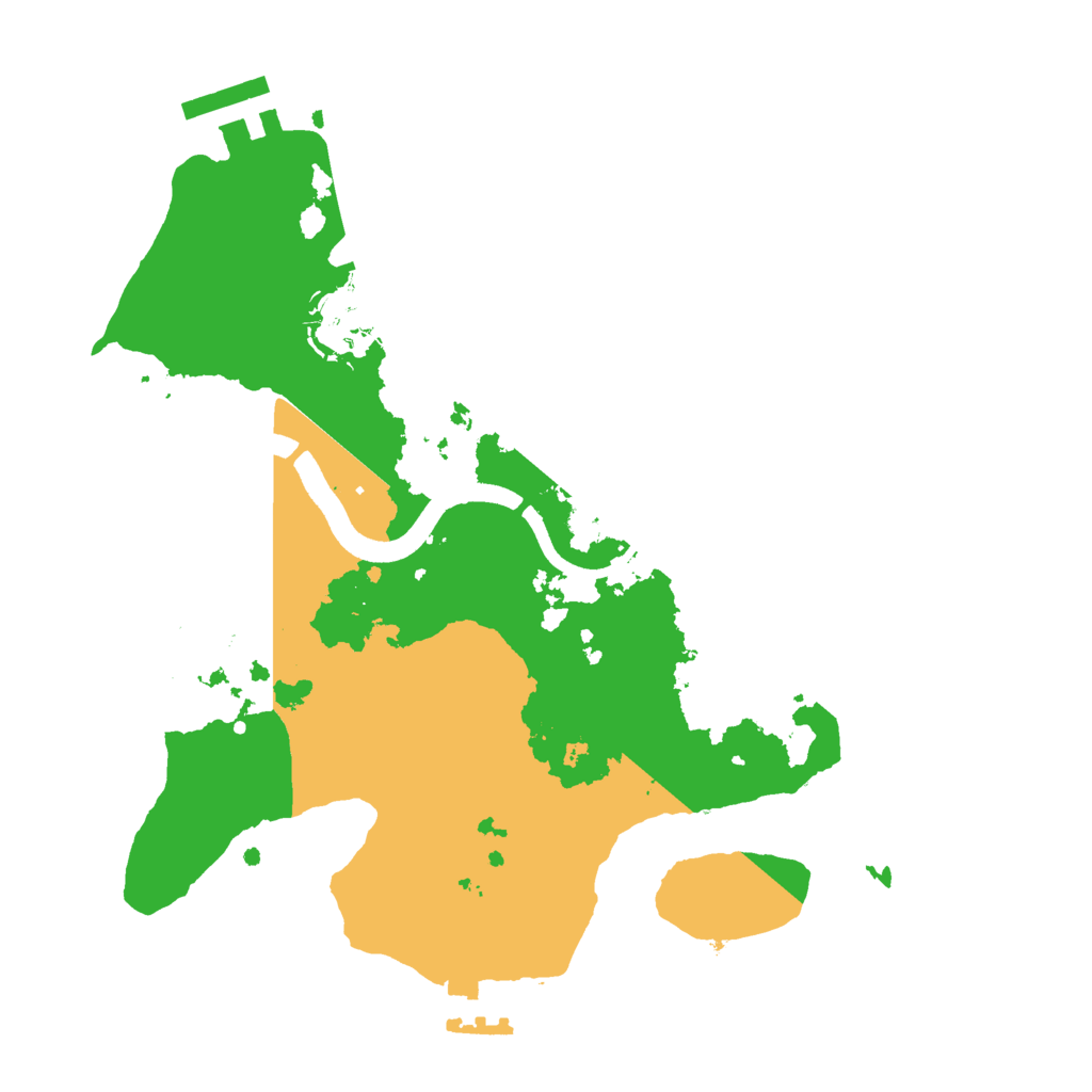 Biome Rust Map: Procedural Map, Size: 2500, Seed: 2078226101