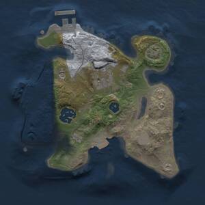 Thumbnail Rust Map: Procedural Map, Size: 2000, Seed: 1372423119, 7 Monuments