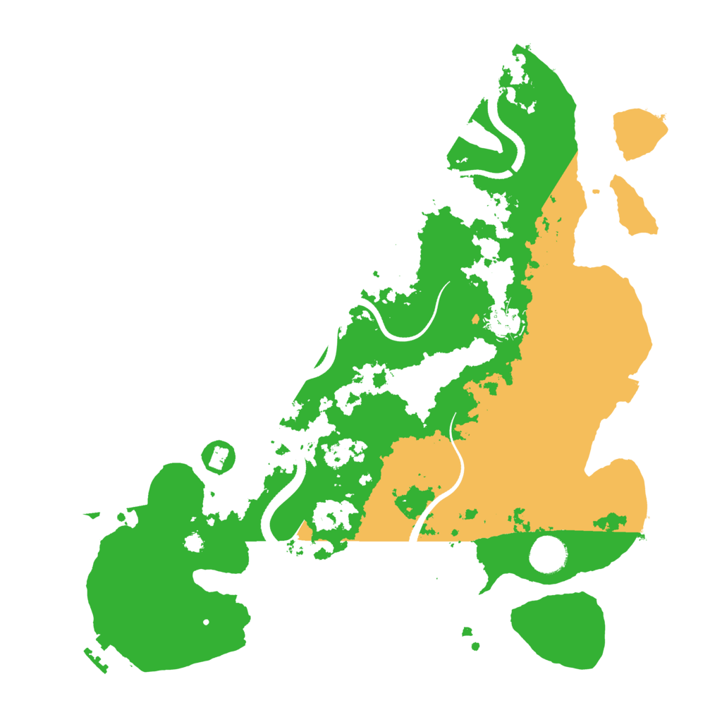 Biome Rust Map: Procedural Map, Size: 3500, Seed: 9252025